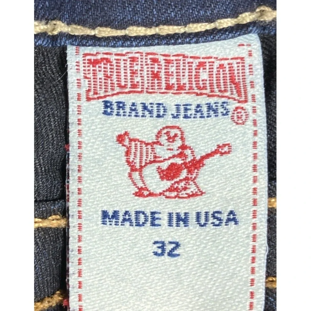 True Religion Serena Skinny Jeans Size 32 USA Made Dark Wash Stretch Fits 33x30